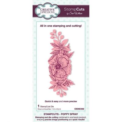 Creative Expressions Stampcuts - Poppy Spray